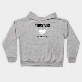 i survived toilet paper Kids Hoodie